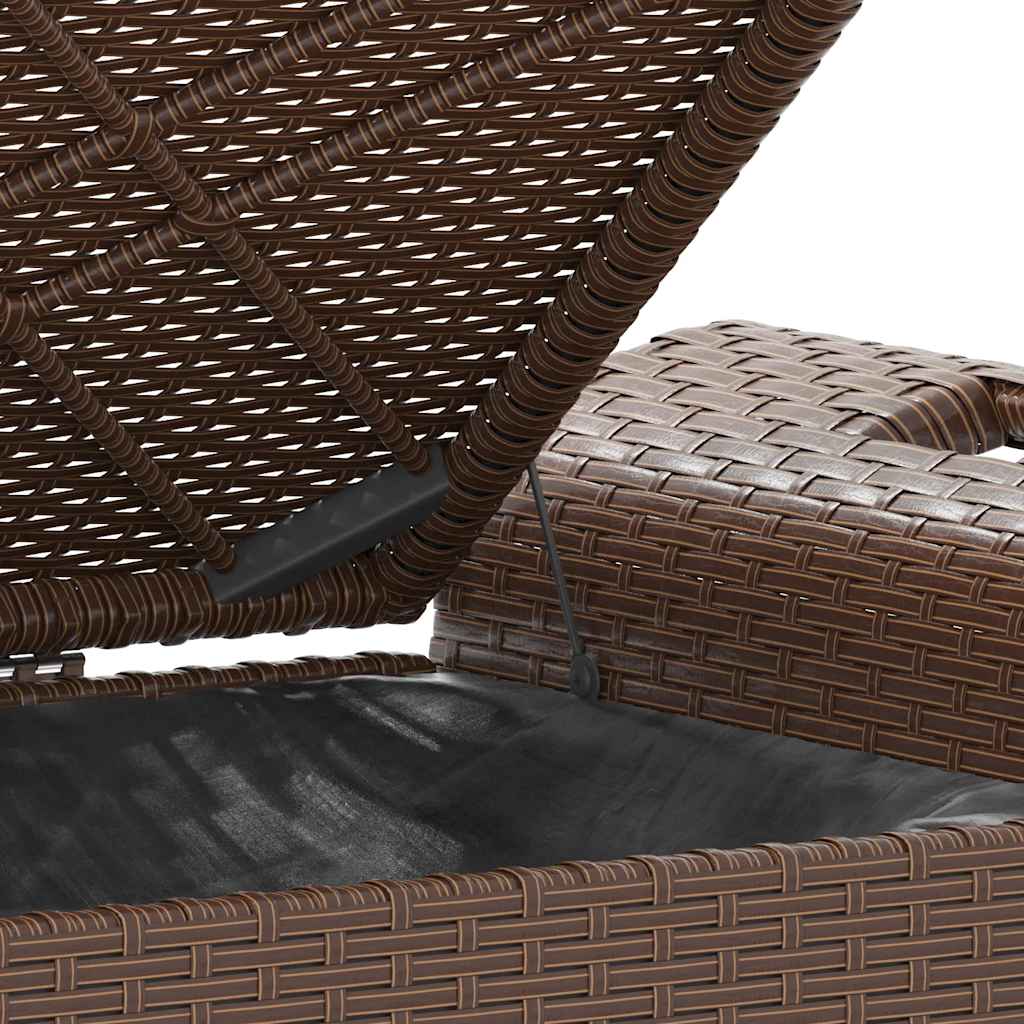 Garden Bench With Cushion Poly Rattan