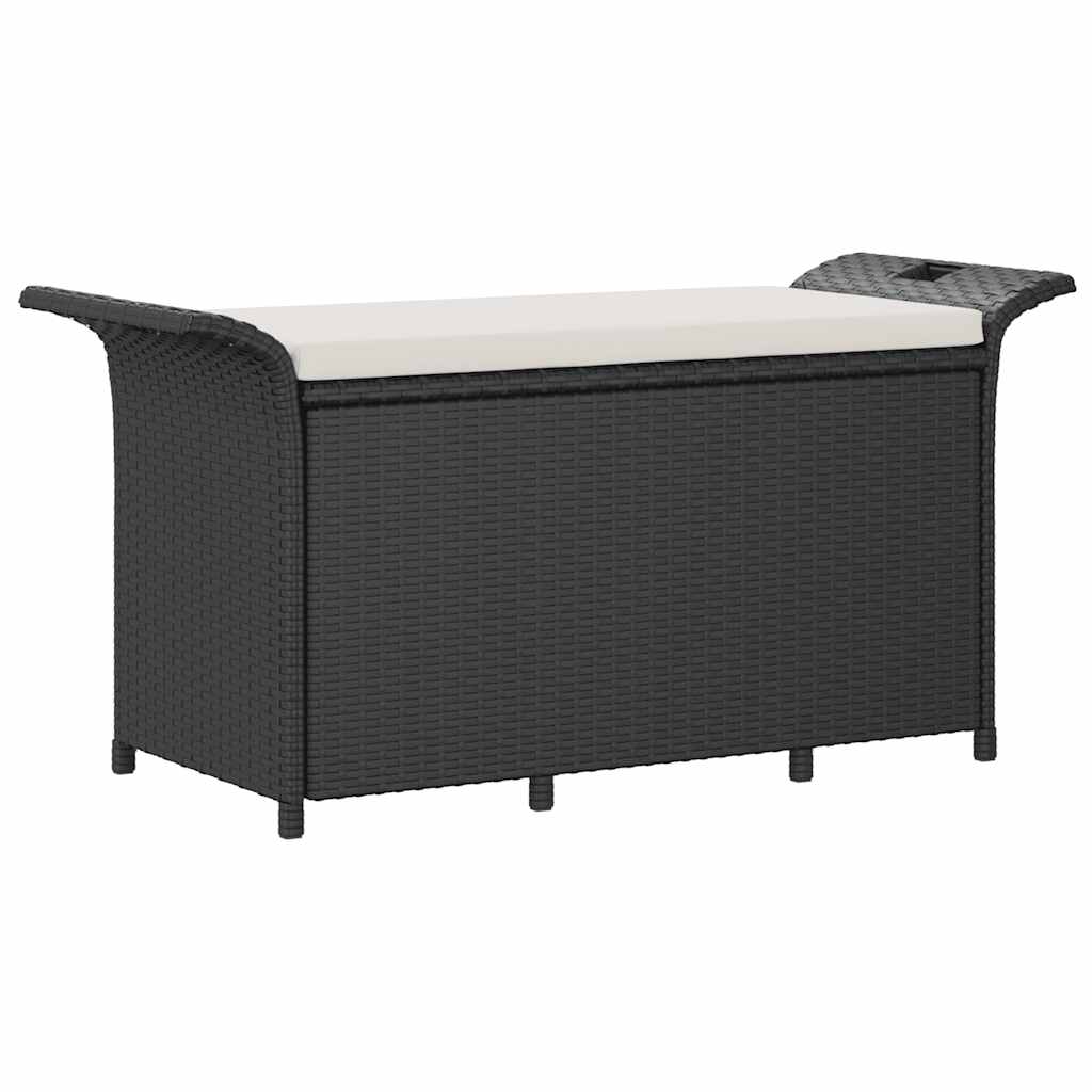 Garden Bench With Cushion Poly Rattan