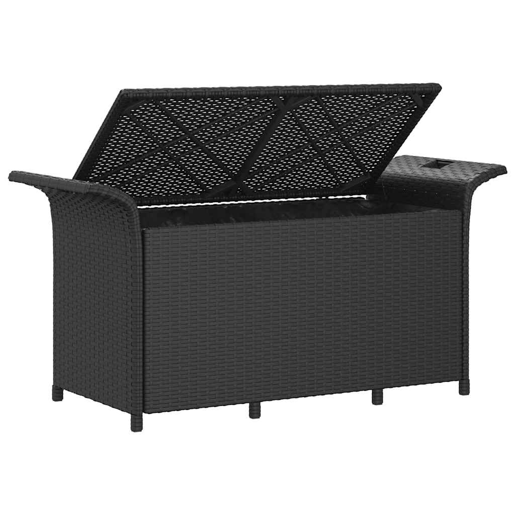 Garden Bench With Cushion Poly Rattan