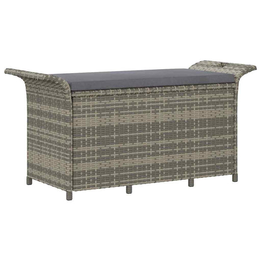 Garden Bench With Cushion Poly Rattan
