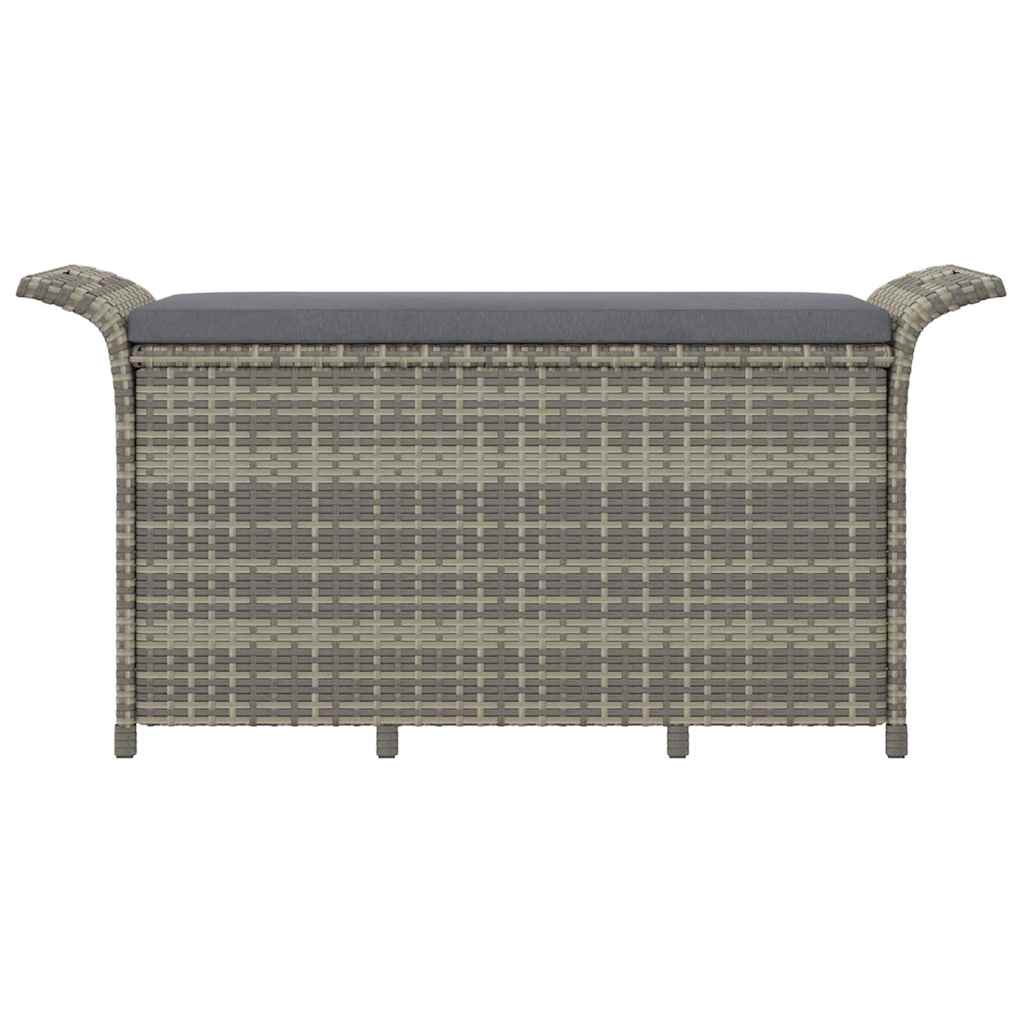 Garden Bench With Cushion Poly Rattan
