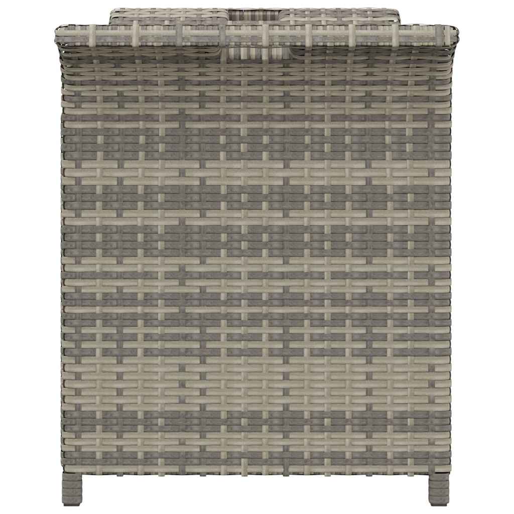 Garden Bench With Cushion Poly Rattan