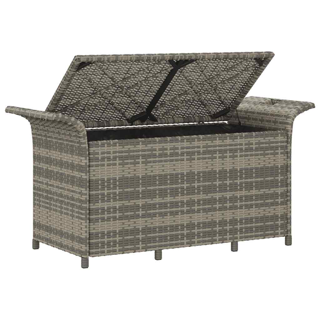 Garden Bench With Cushion Poly Rattan