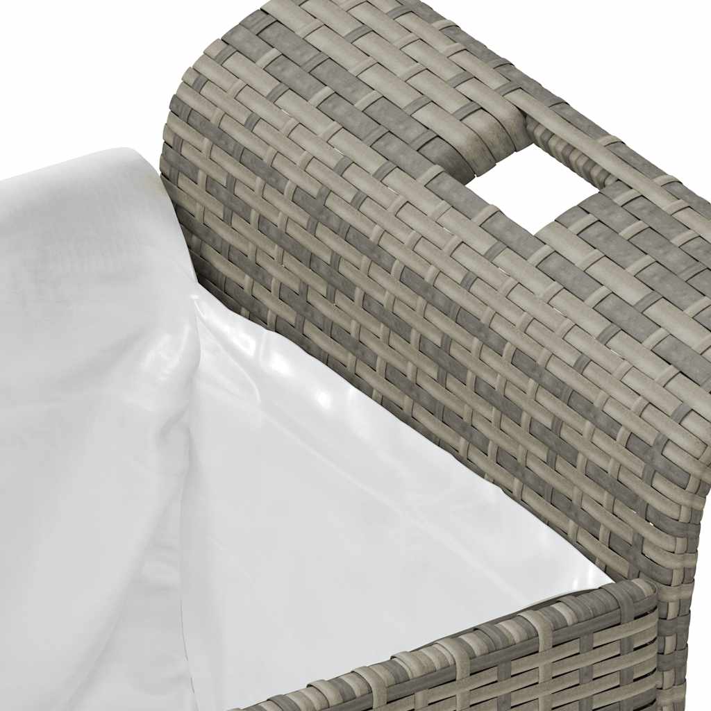 Garden Bench With Cushion Poly Rattan
