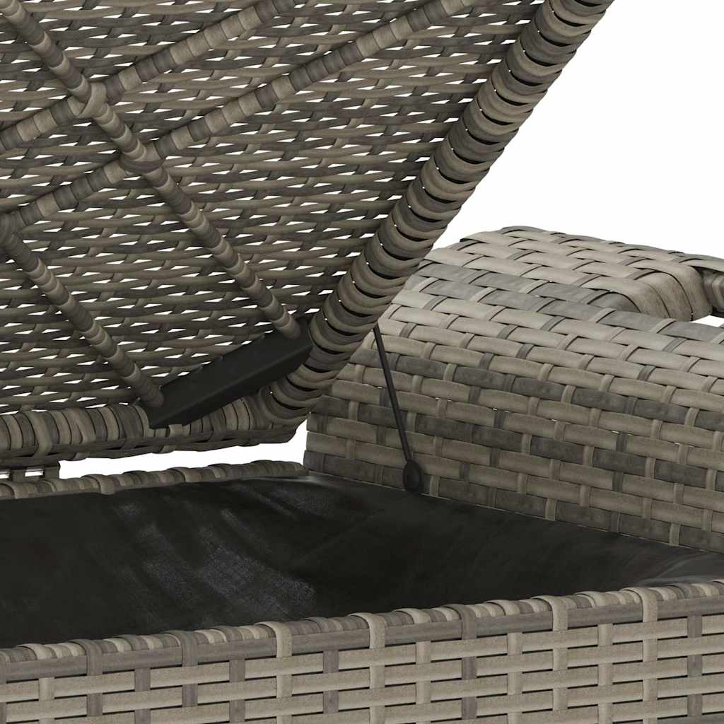 Garden Bench With Cushion Poly Rattan