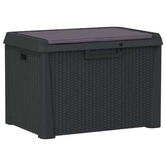 Garden Storage Box With Seat Cushion 125 L Pp