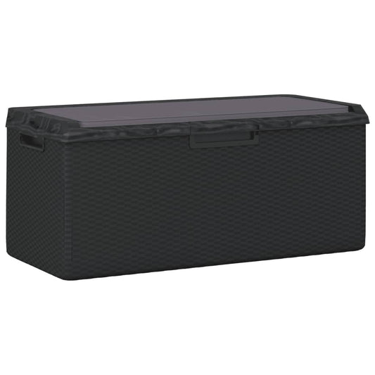 Garden Storage Box With Seat Cushion 350 L Pp