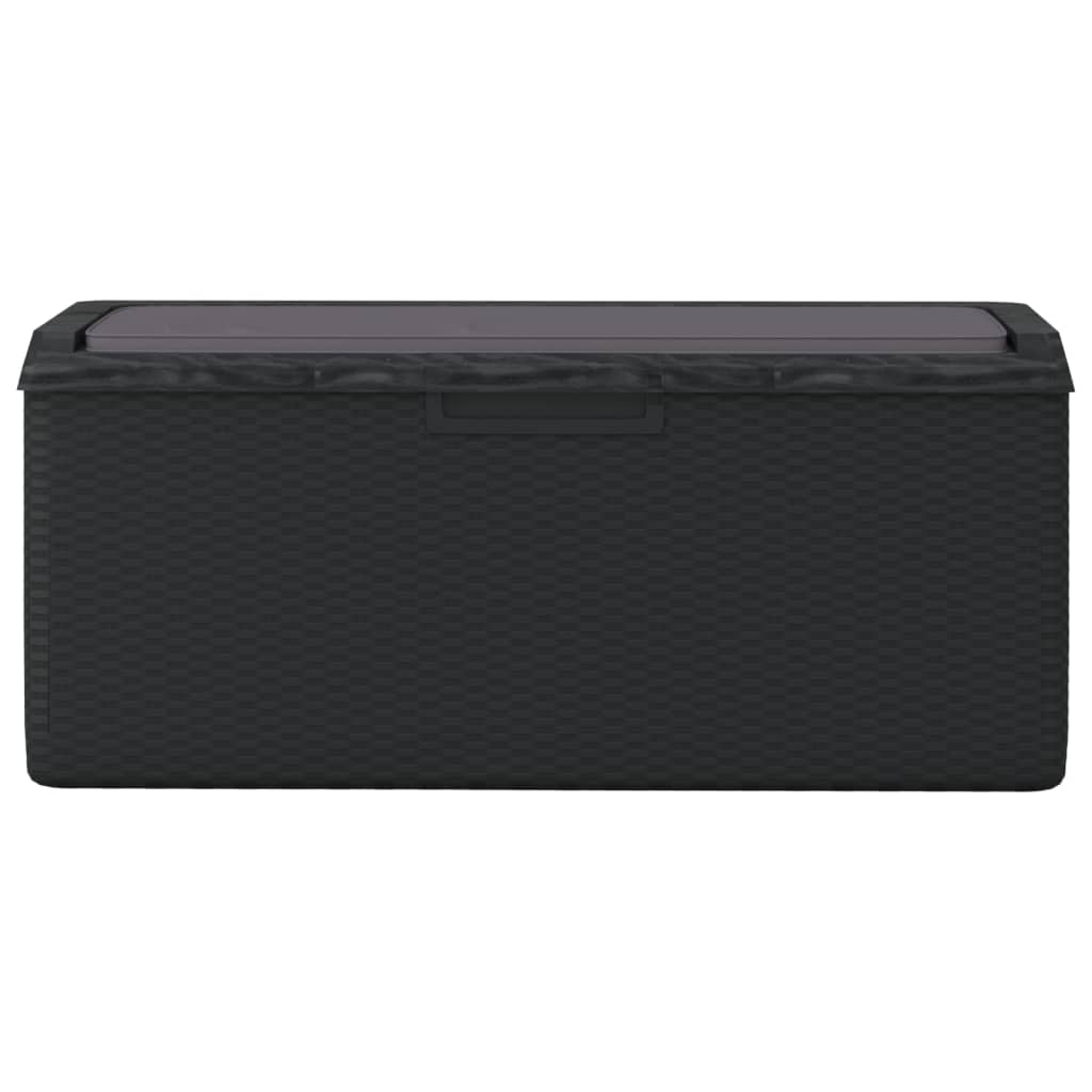 Garden Storage Box With Seat Cushion 350 L Pp