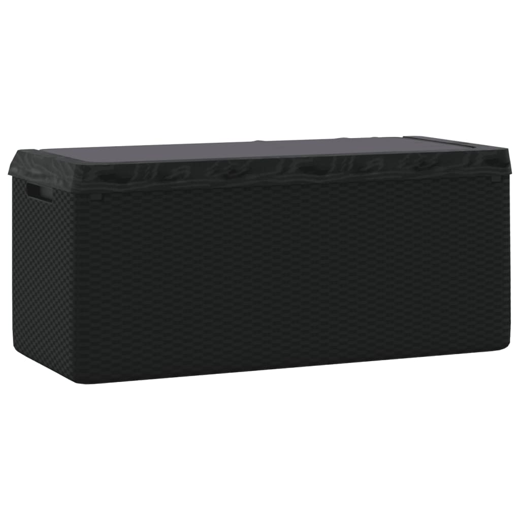 Garden Storage Box With Seat Cushion 350 L Pp