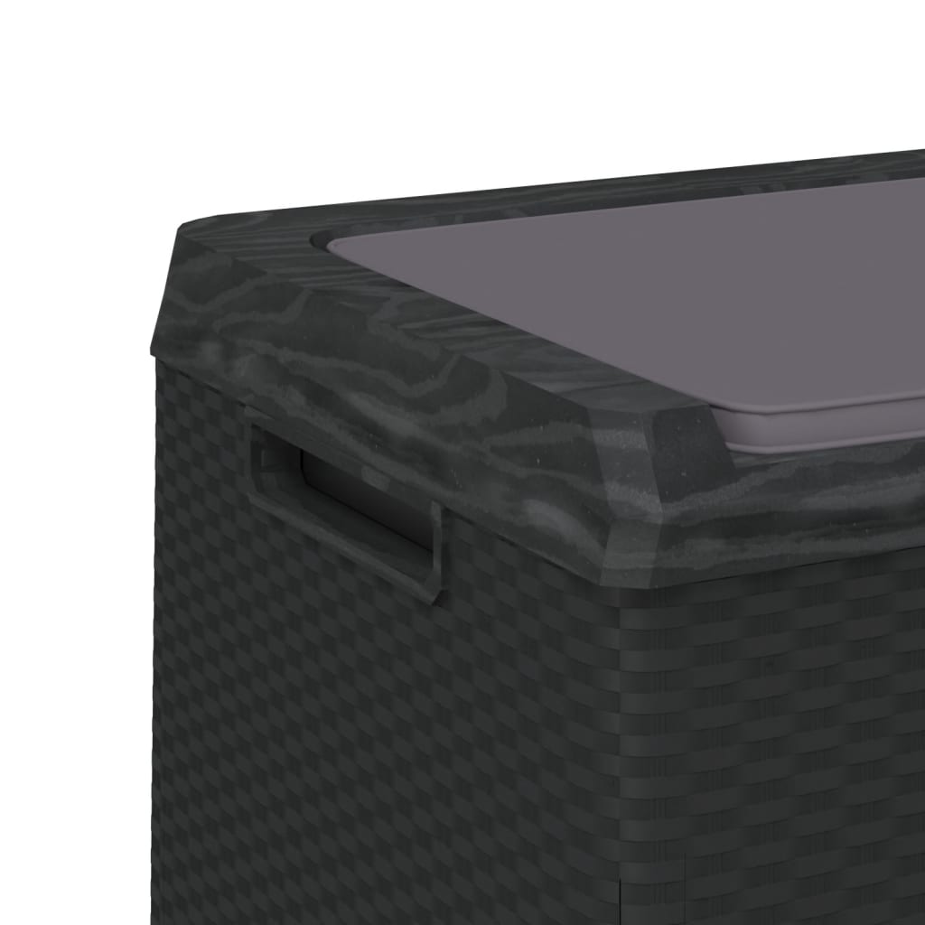 Garden Storage Box With Seat Cushion 350 L Pp