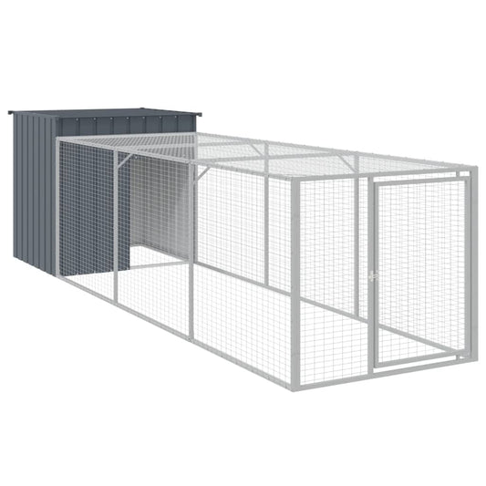 Chicken Cage With Run Galvanised Steel