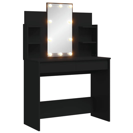 Dressing Table With Led Lights 96X40X142 Cm