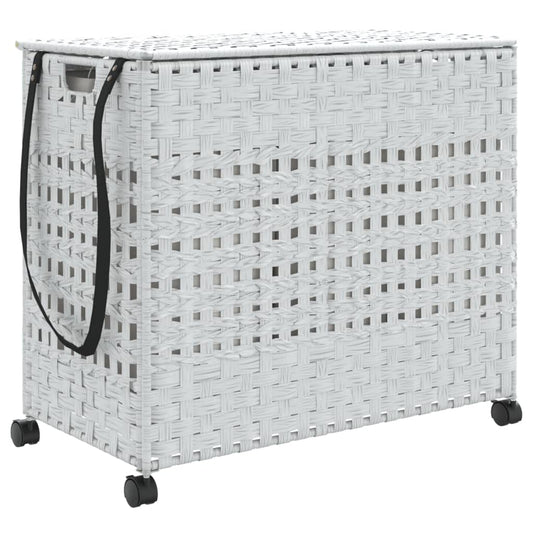 Laundry Basket With Wheels 66X35X60 Cm Rattan