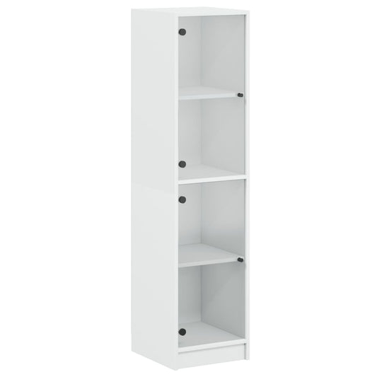 Highboard With Glass Doors 35X37X142 Cm
