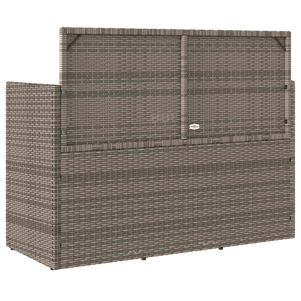 Garden Bench With Cushions Poly Rattan