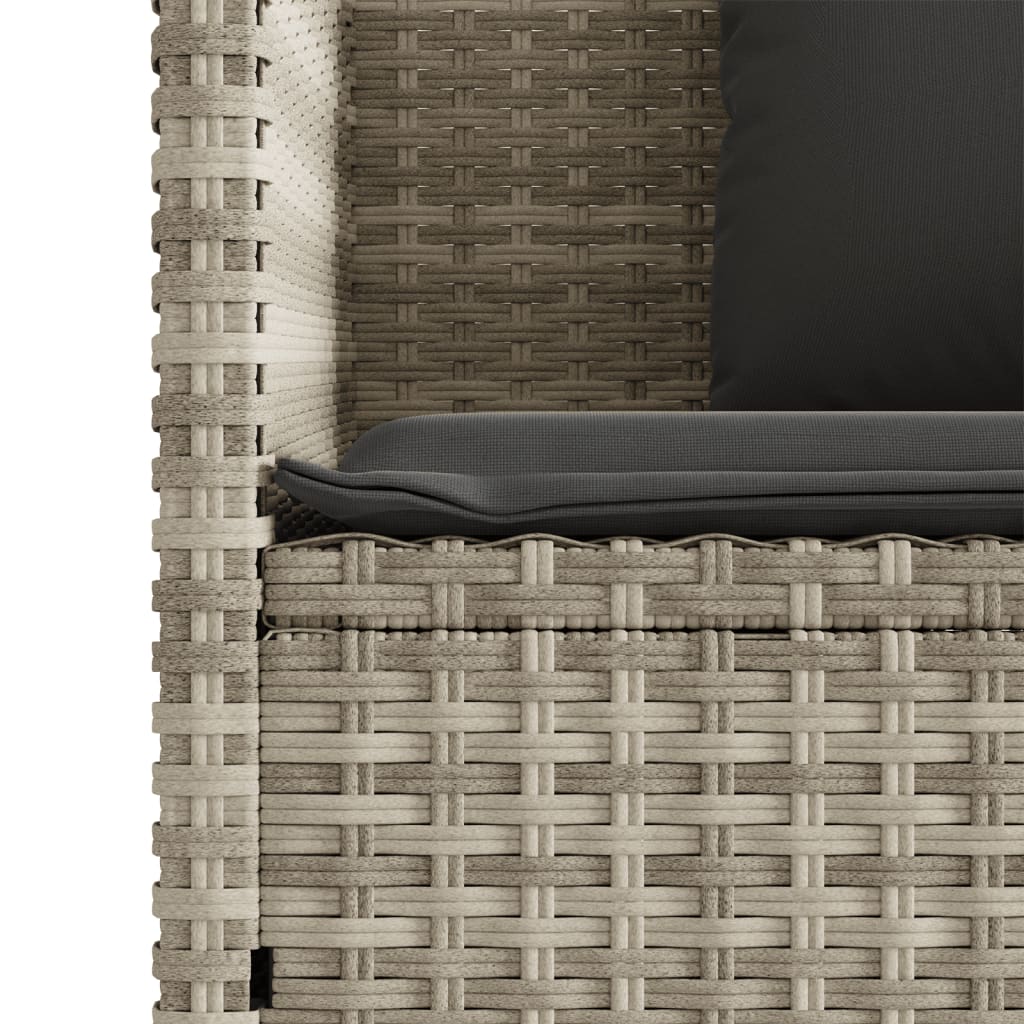 Garden Bench With Cushions Poly Rattan