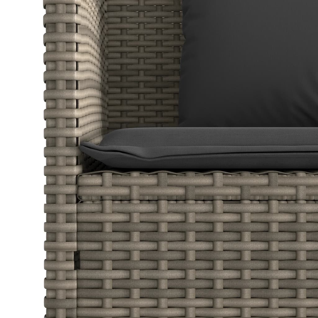 Garden Bench With Cushions Poly Rattan