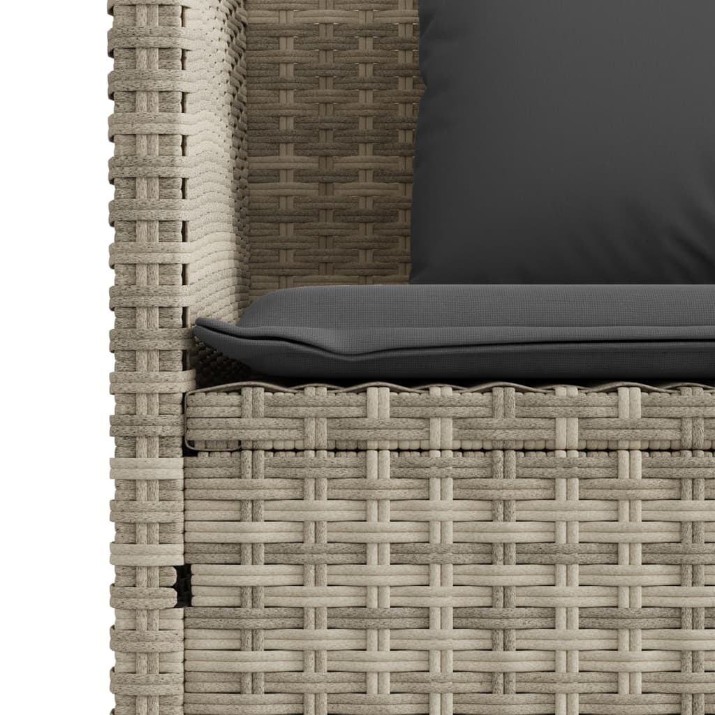 Garden Bench With Cushions Poly Rattan