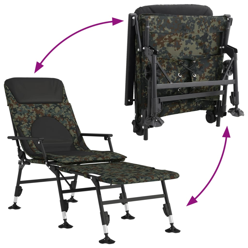 Fishing Bedchair With Adjustable Mud Legs Foldable