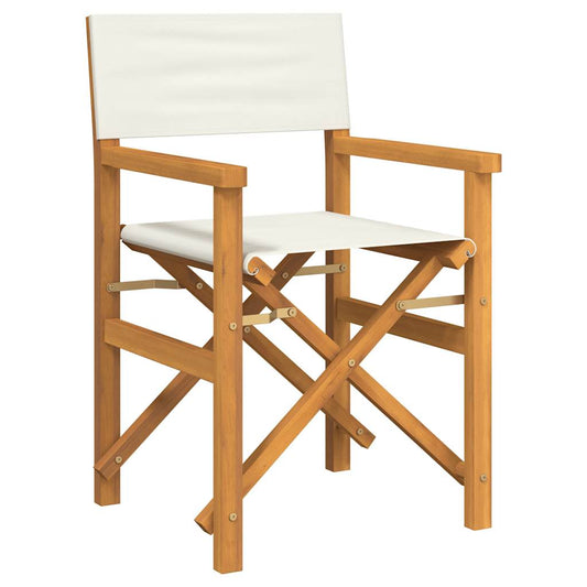 Folding Director's Chair Solid Wood Teak