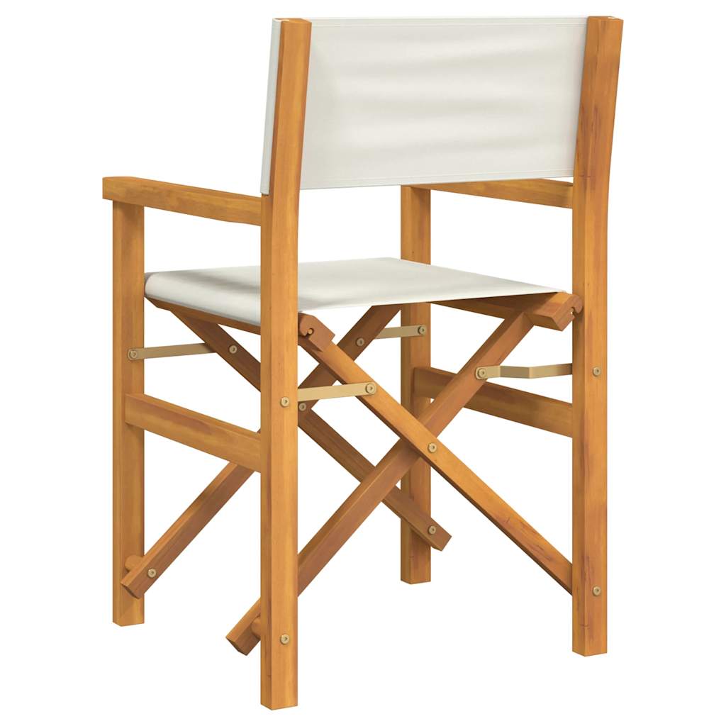 Folding Director's Chair Solid Wood Teak
