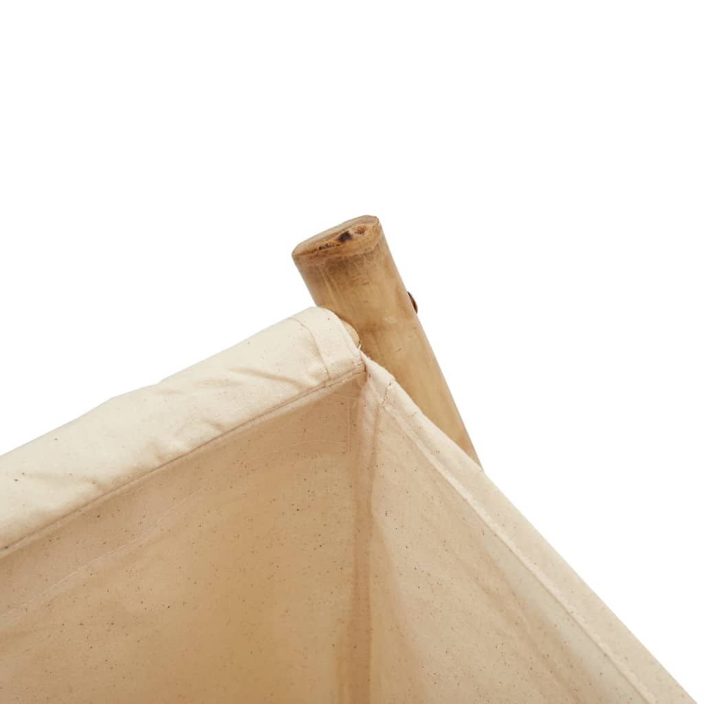 Laundry Basket Cream White Bamboo