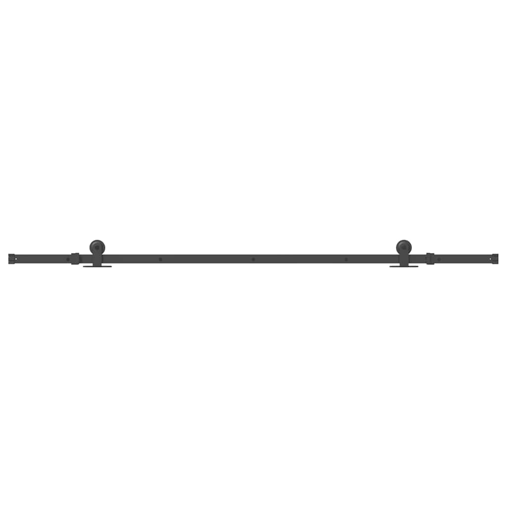 Sliding Door Hardware Kit 213,5 Cm Steel Black