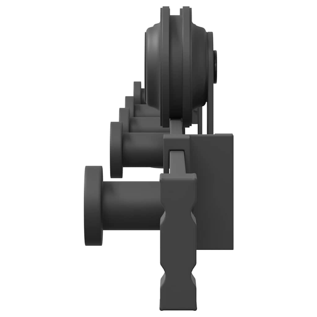 Sliding Door Hardware Kit 213,5 Cm Steel Black