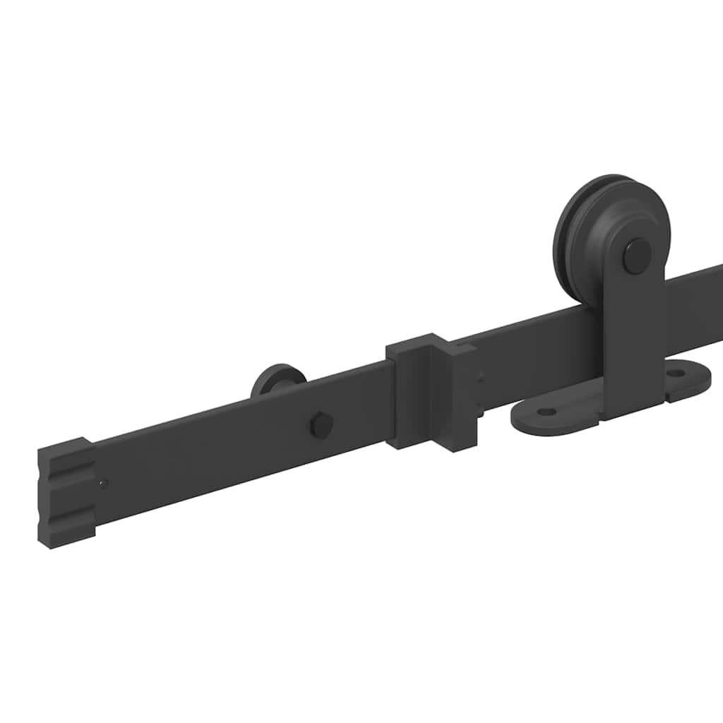 Sliding Door Hardware Kit 213,5 Cm Steel Black