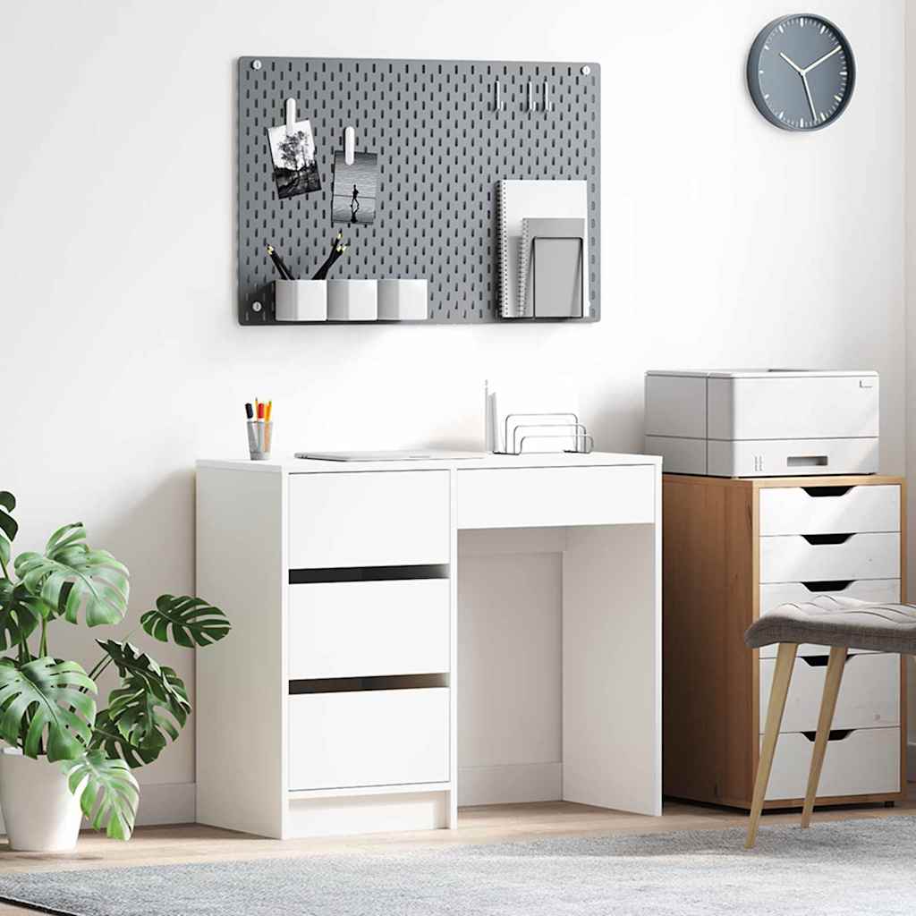 Desk With Drawer 90 X 37.5 X 75 Cm Engineered Wood