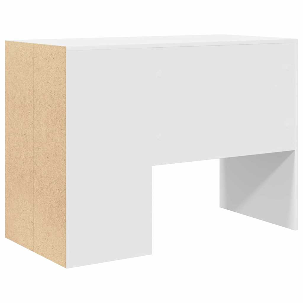 Desk With Shelf 102 X 50 X 75 Cm Engineered Wood