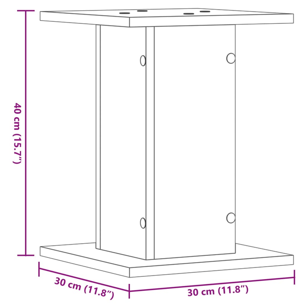 Plant Stands 2 Pcs Engineered Wood