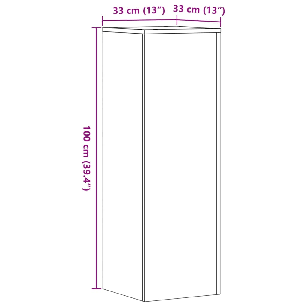Plant Stands 2 Pcs Engineered Wood
