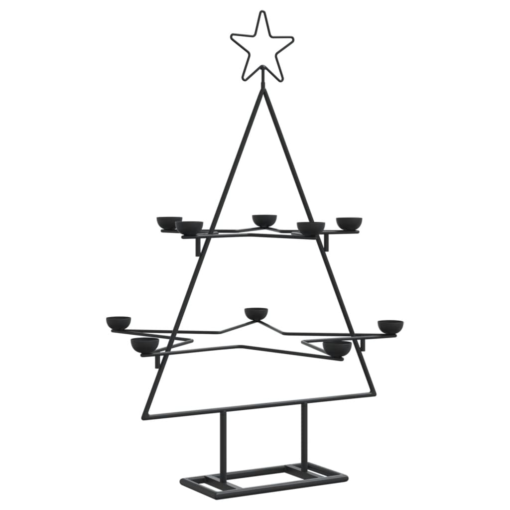 Metal Christmas Tree For Decoration Black