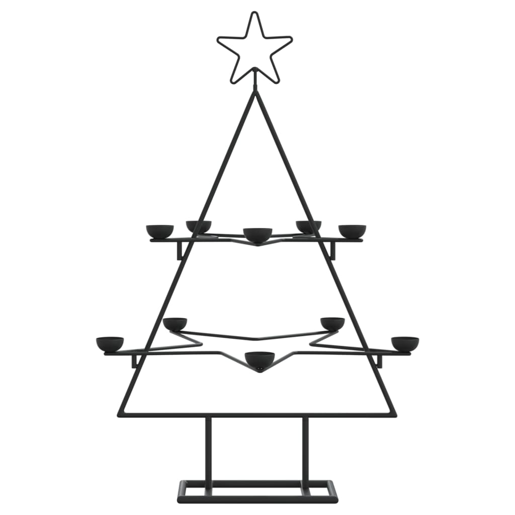 Metal Christmas Tree For Decoration Black