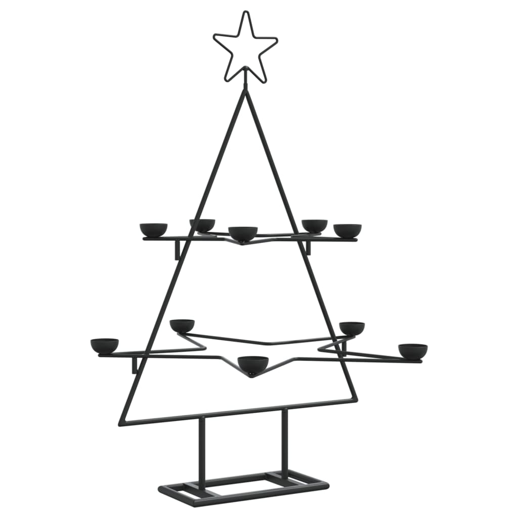Metal Christmas Tree For Decoration Black