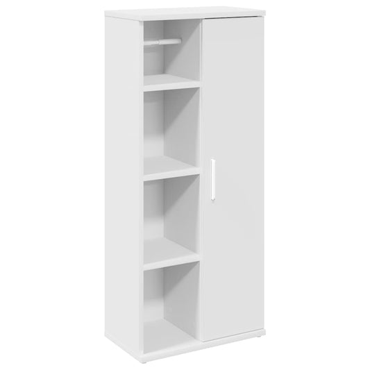 Bathroom Cabinet With Roll Holder 39X22X90 Cm