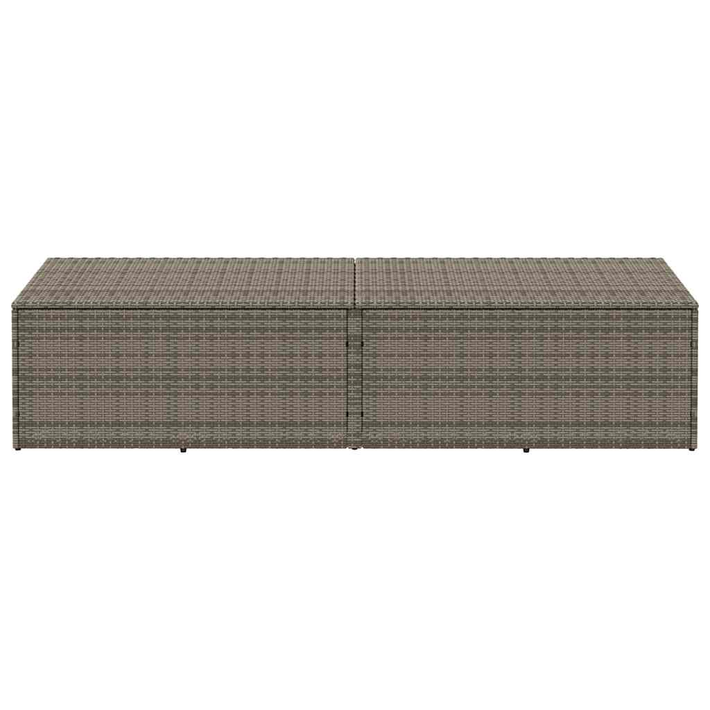 Garden Storage Box Poly Rattan