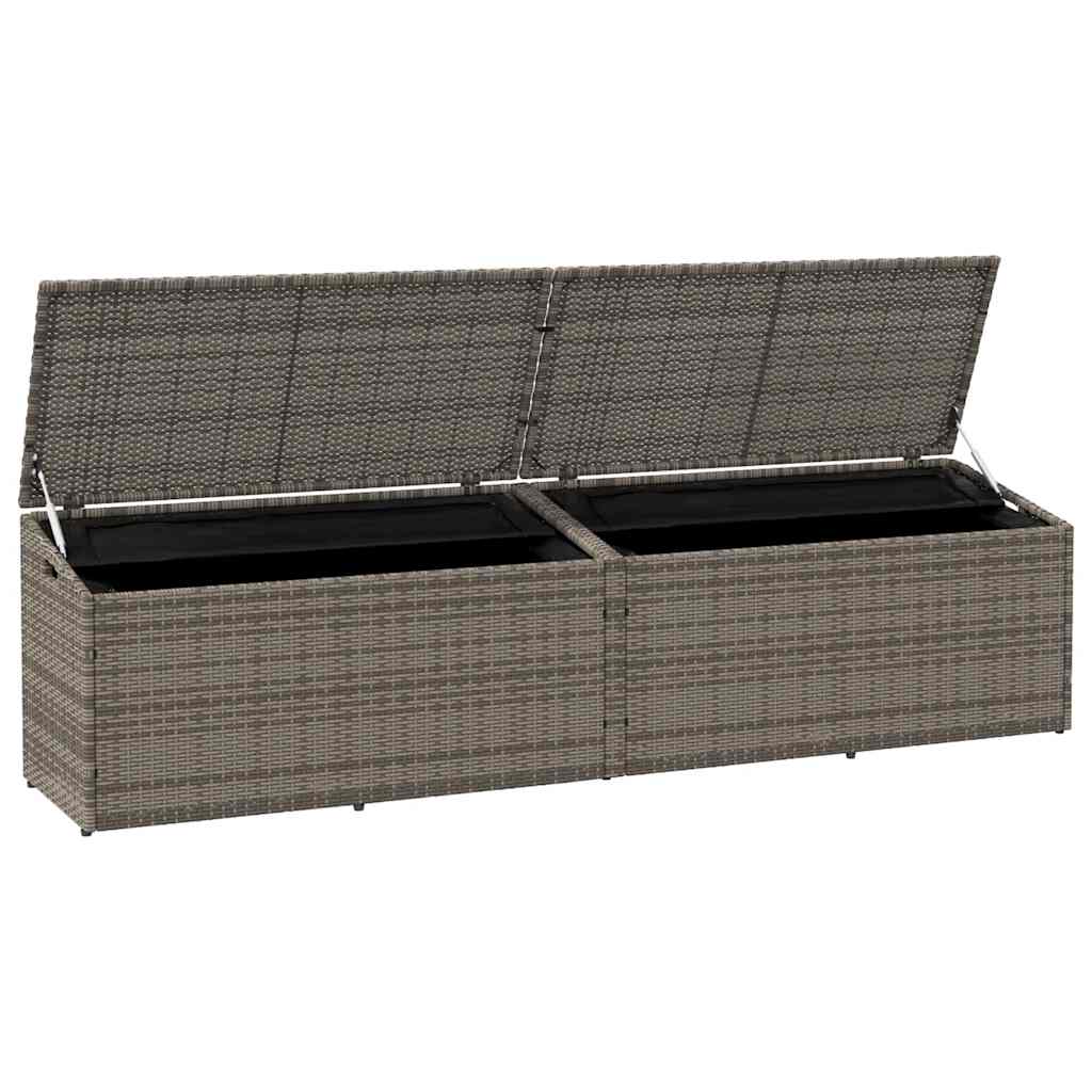 Garden Storage Box Poly Rattan