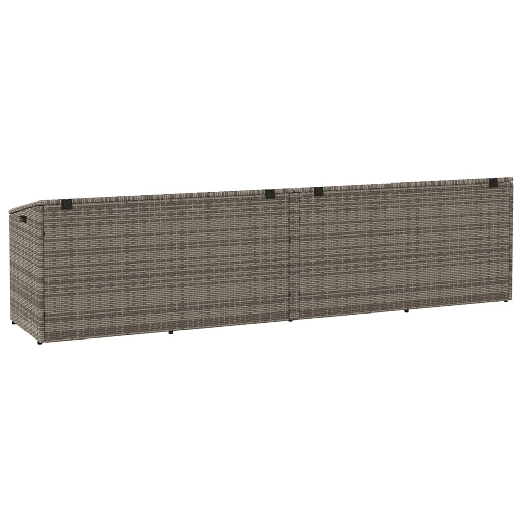 Garden Storage Box Poly Rattan