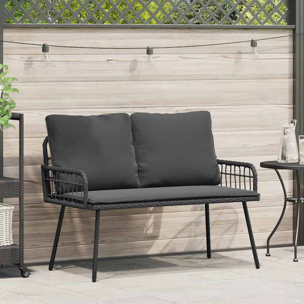 Garden With Cushion Grey 114 X 64 X 78Cm Metal