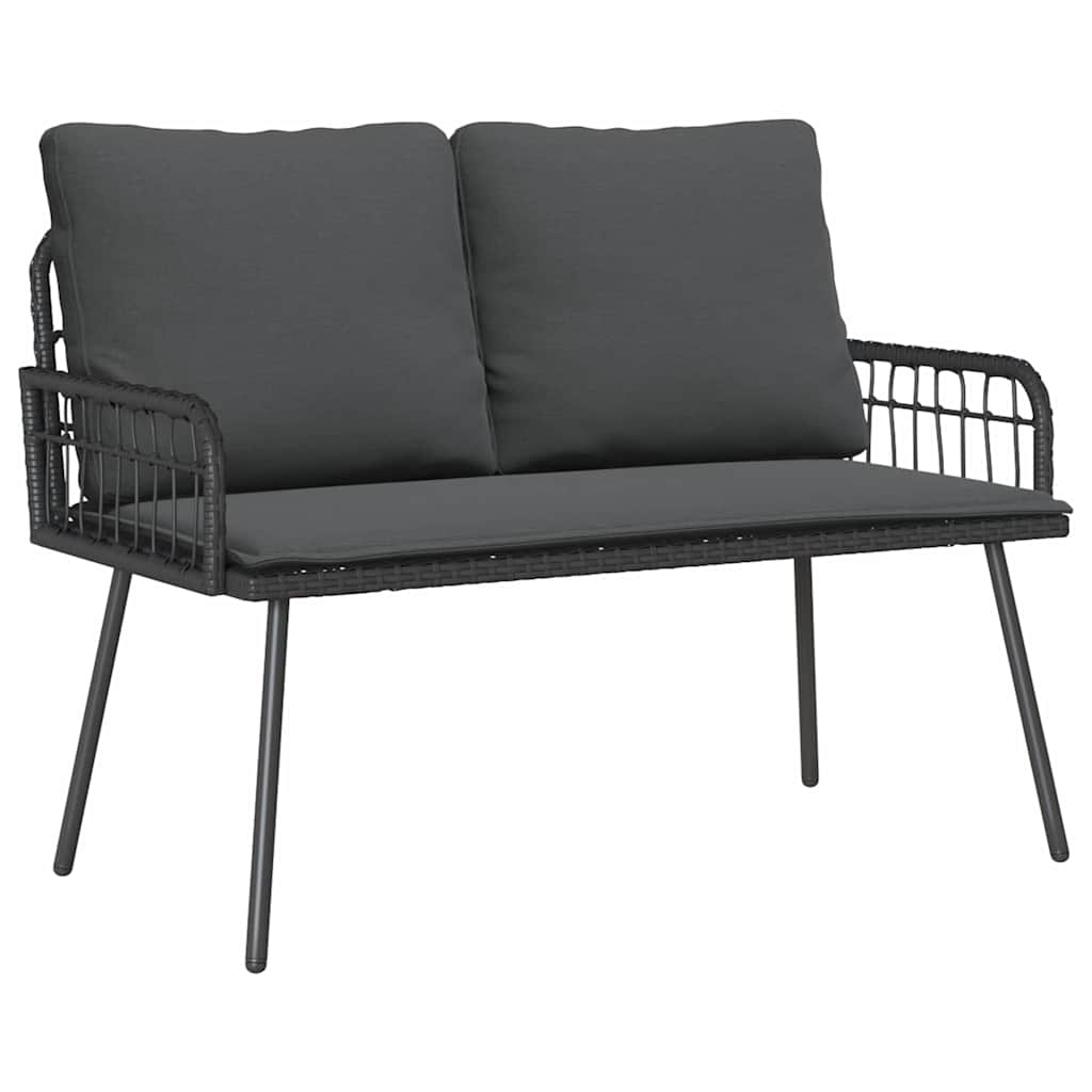 Garden With Cushion Grey 114 X 64 X 78Cm Metal
