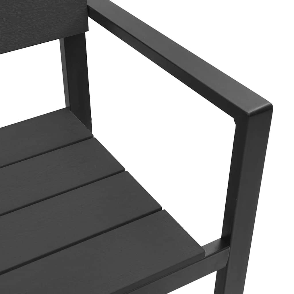 Garden Bench Anthracite 118 X 54 X 77Cm Steel