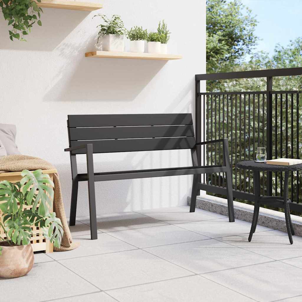 Garden Bench Anthracite 118 X 54 X 77Cm Steel