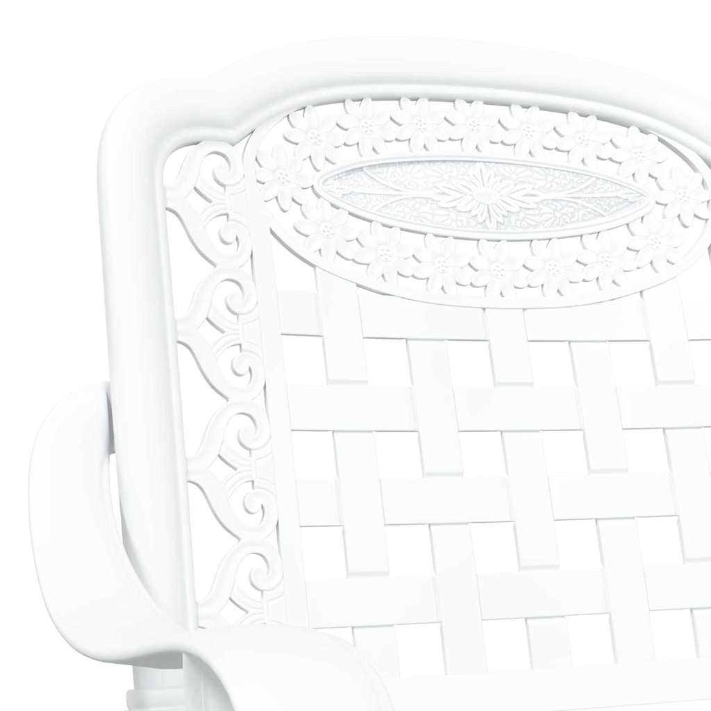 Garden Chair 2 Pcs 55 X 56.5 X 91Cm Aluminium