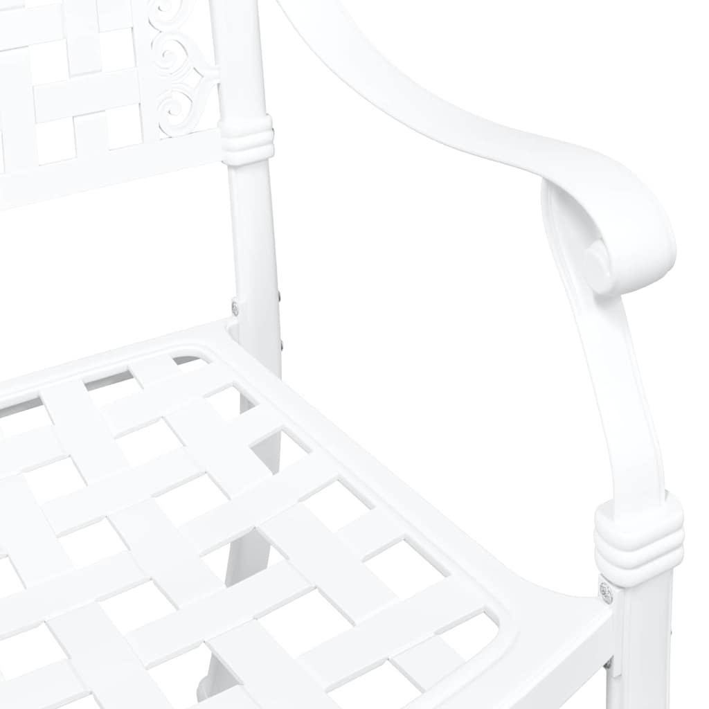 Garden Chair 2 Pcs 55 X 56.5 X 91Cm Aluminium
