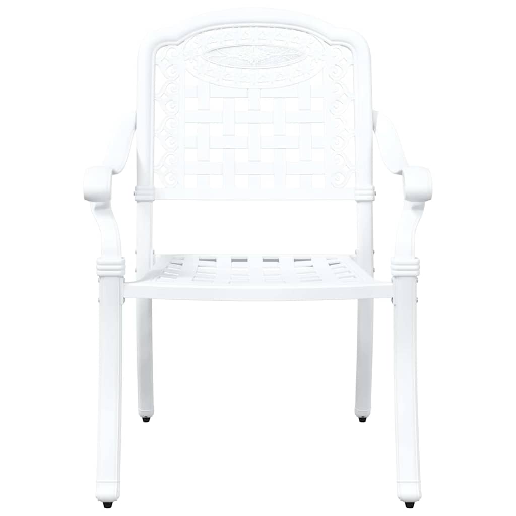Garden Chair 2 Pcs 55 X 56.5 X 91Cm Aluminium