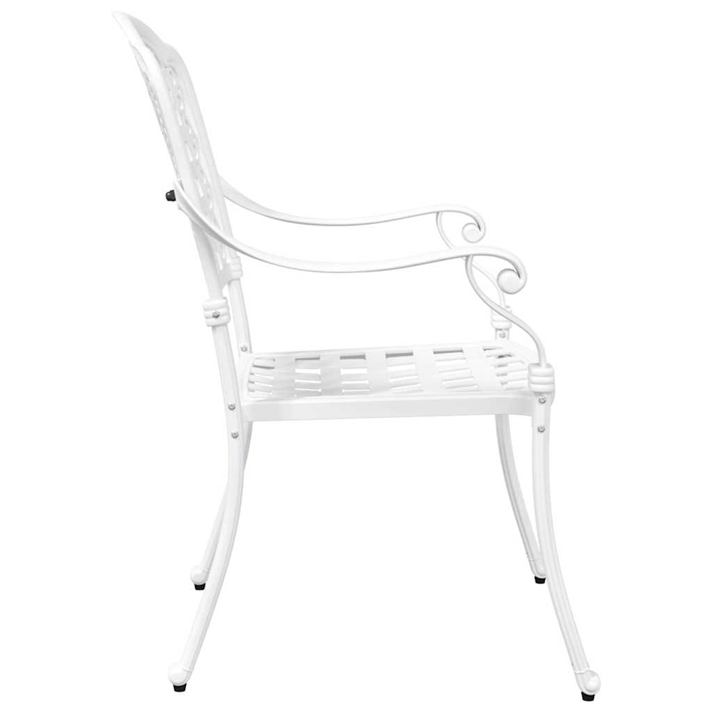 Garden Chair 2 Pcs 55 X 56.5 X 91Cm Aluminium