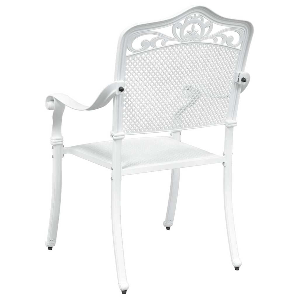 Garden Chair 2 Pcs 55 X 56.5 X 91Cm Aluminium