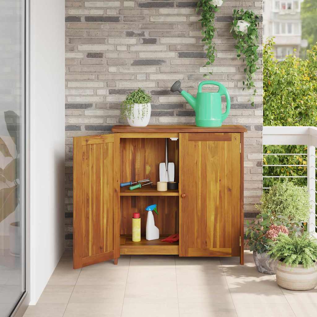 Garden Cabinet Other Brown Solid Acacia Wood